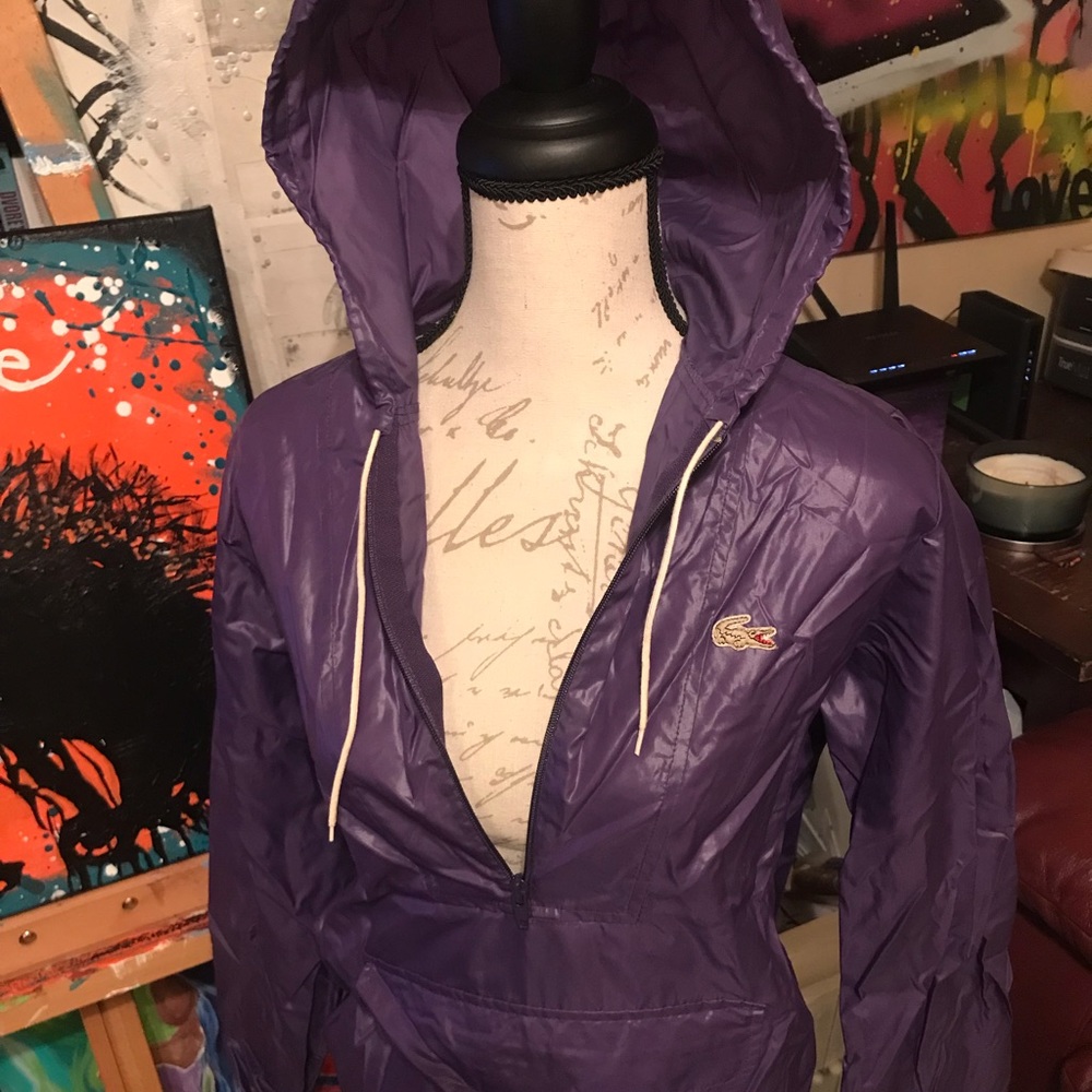 Very vintage Izod Lacoste purple outerwear jacket size small